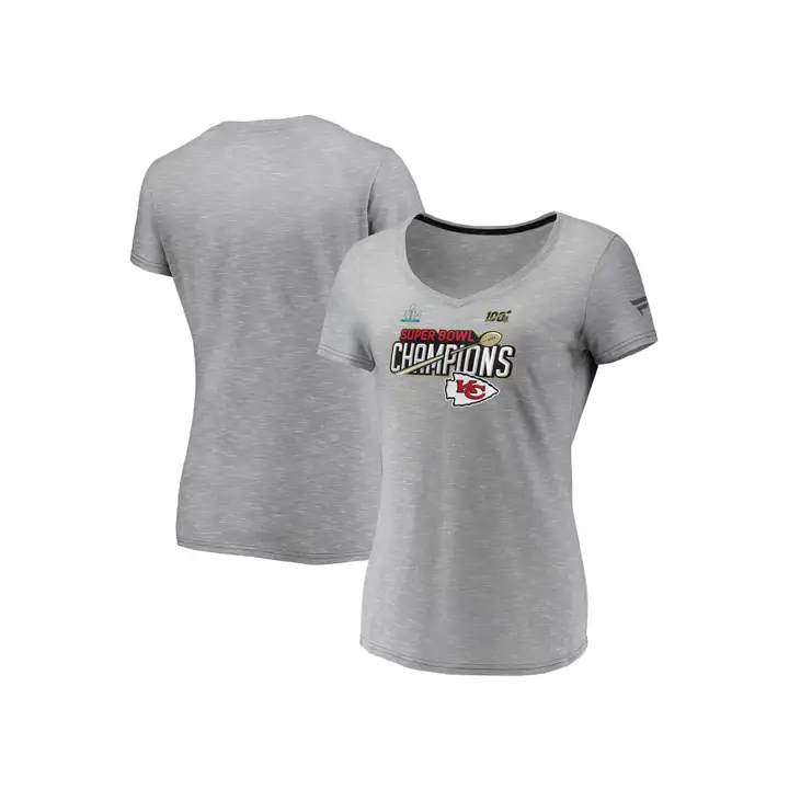 T-shirt CHIEFS NFL Femme Champion Super Bowl LIV Trophy Gris 20