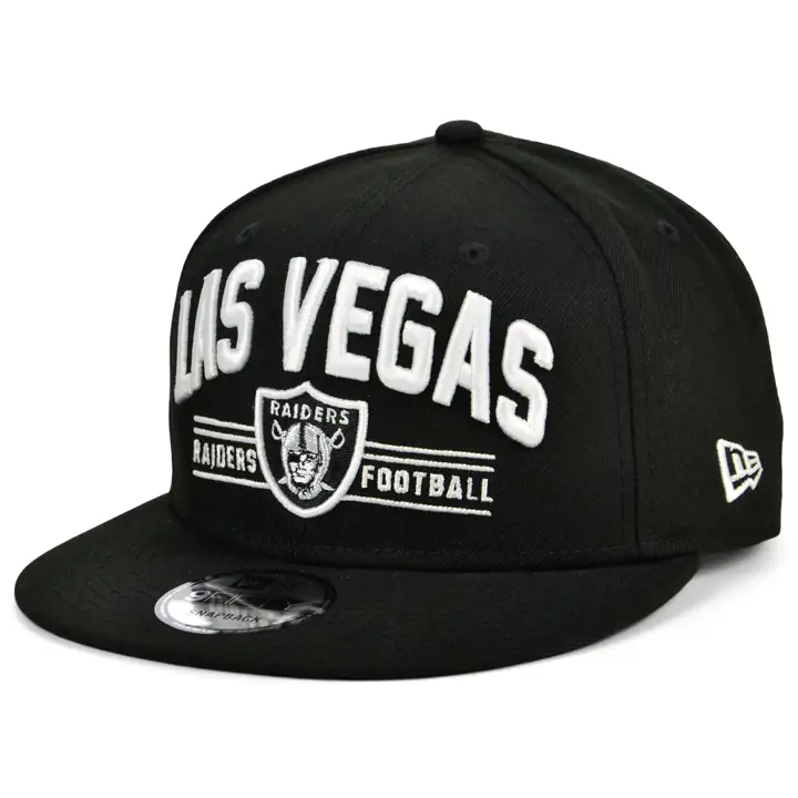 Las Vegas Raiders NFL LV Arch Wordmark 9FIFTY BLK