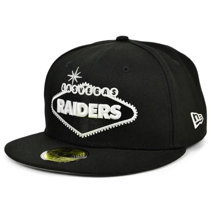 Casquette 59FIFTY NFL Las Vegas Raiders LV noire