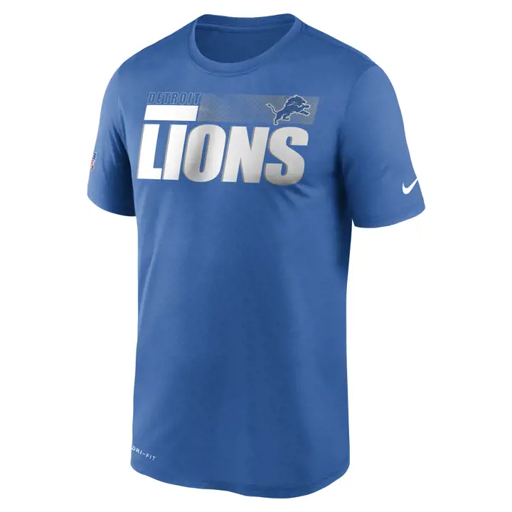 T-shirt d'entraînement bleu Detroit Lions NFL Legend Sideline 20