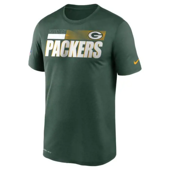 T-shirt de Bords de Terrain Légende des Packers de Green Bay NFL 20 Vert