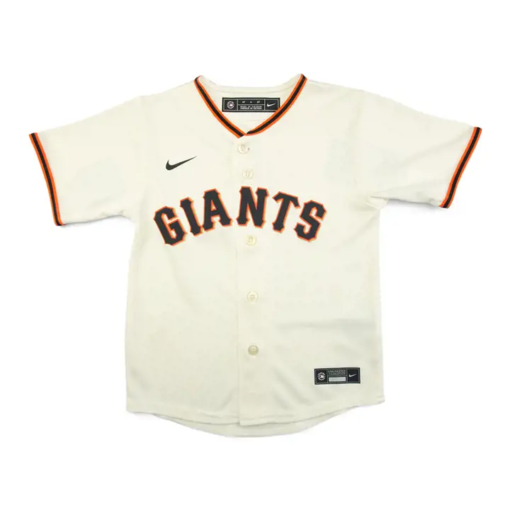 Maillot vierge officiel pour enfants des SF GIANTS MLB, blanc