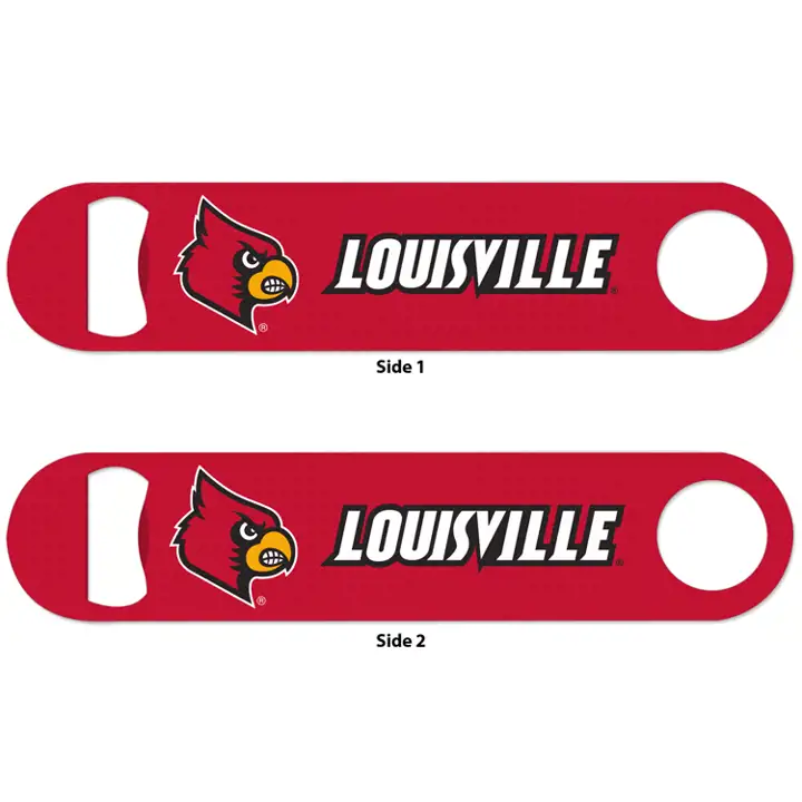 Ouvre-bouteille Louisville Cardinals Outil 2 faces rouge/blanc