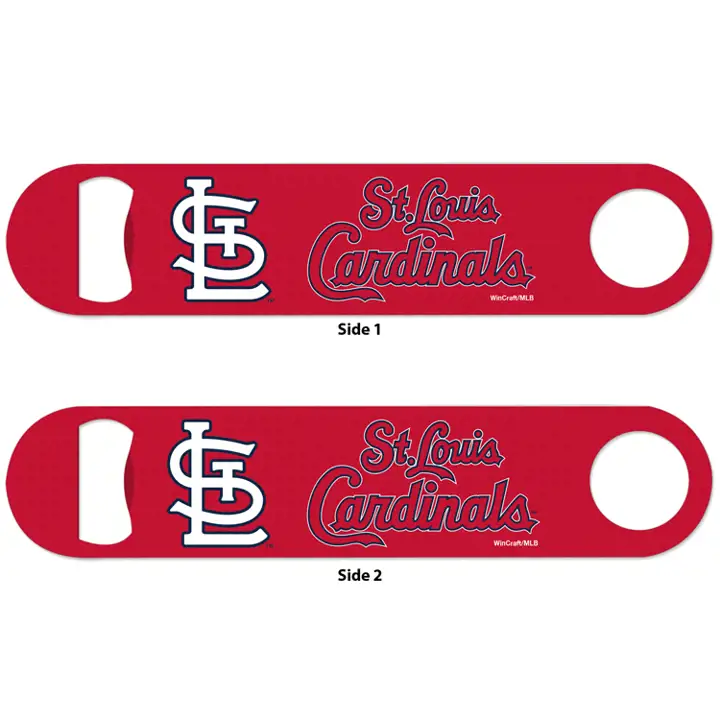 Ouvre-bouteille St. Louis Cardinals, outil double face rouge et blanc
