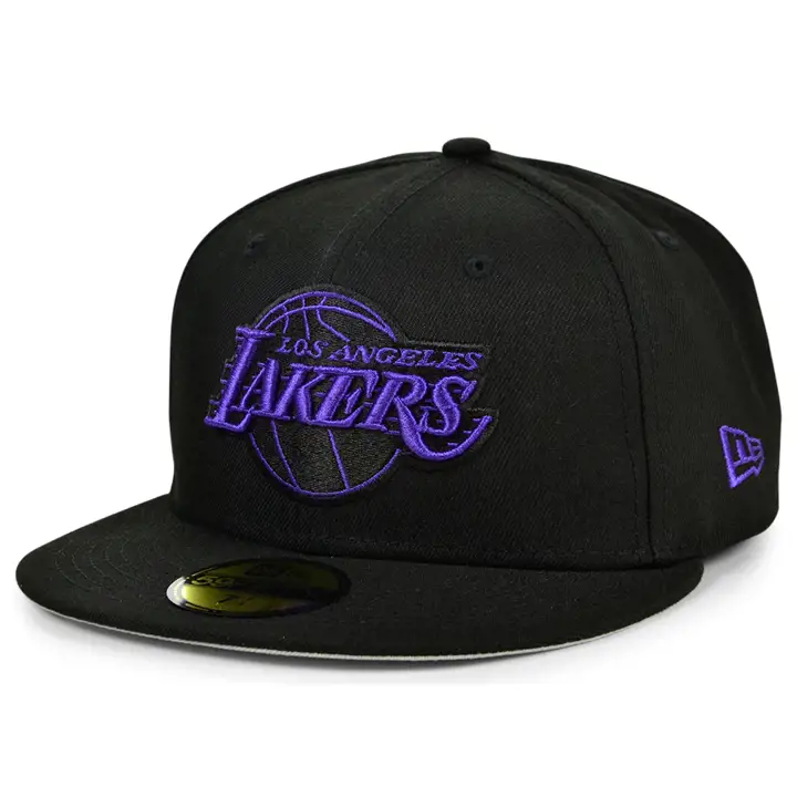 LOS ANGELES LAKERS NBA BLACKOUT POP 59FIFTY BLK