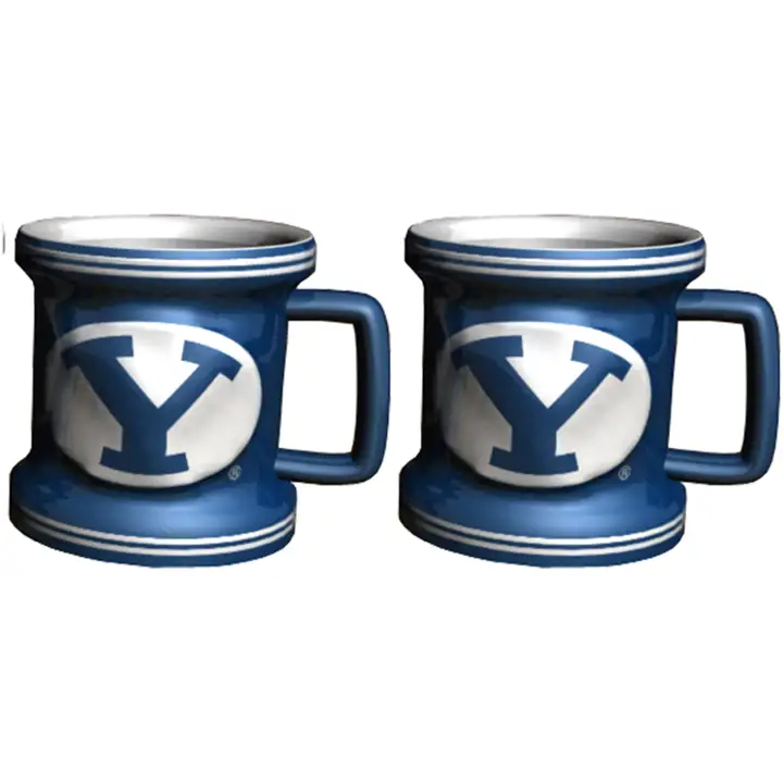 Mini-mug sculpté BYU - 2 oz. Ast