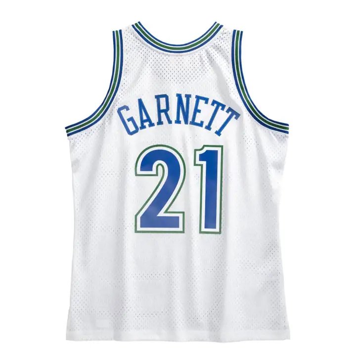 Maillot Swingman NBA M&N Minnesota Timberwolves blanc Garnett