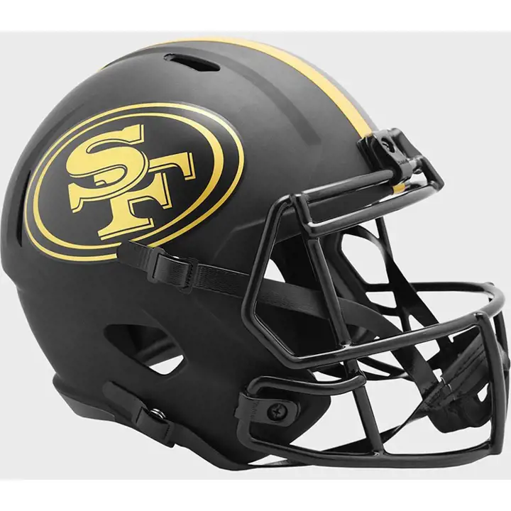 Casque réplique alternatif San Francisco 49ers Speed Eclipse blc/brill