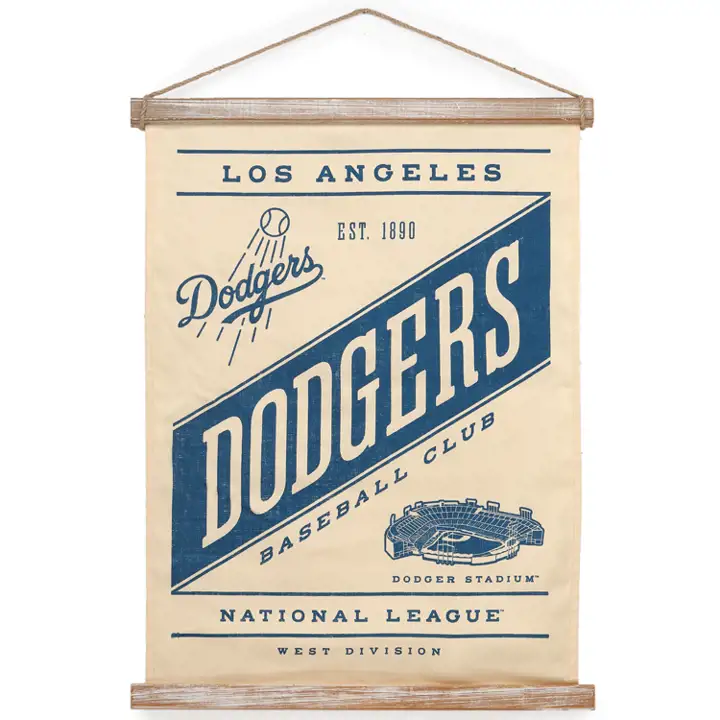 Panneau en bois suspendu LOS ANGELES DODGERS Baseball Ast