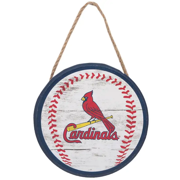 Panneau suspendu en bois de baseball STL CARDS Ast