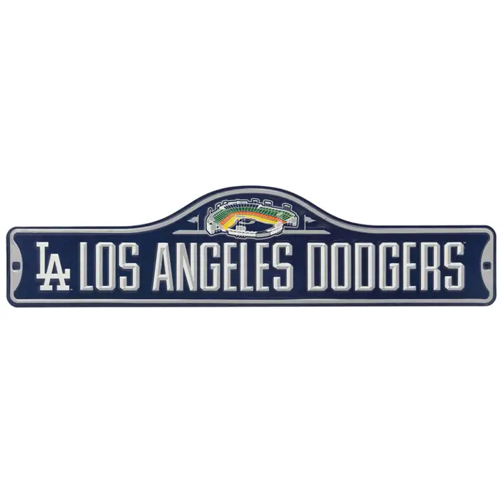 Panneau métallique des Dodgers, à poser dans la rue