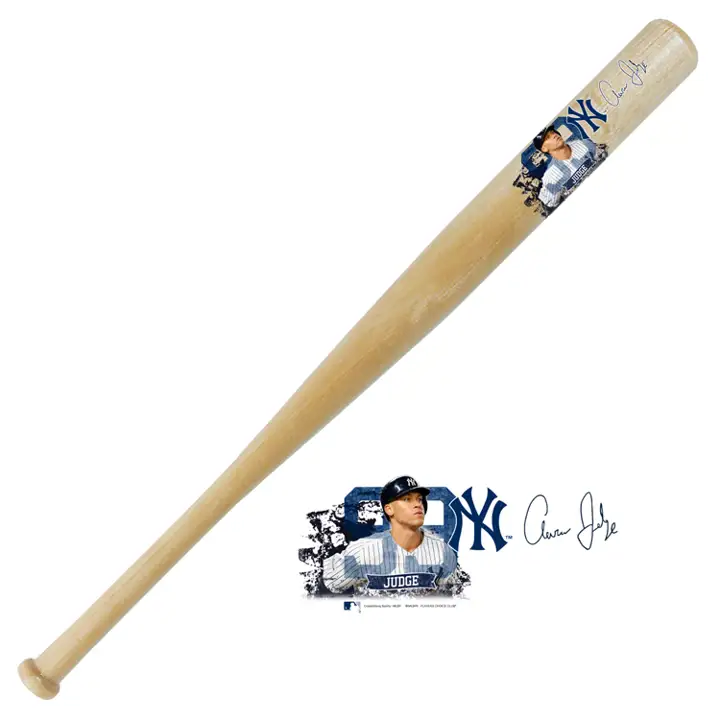 "Batte photo joueur Yankees 18" Aaron Judge beige"