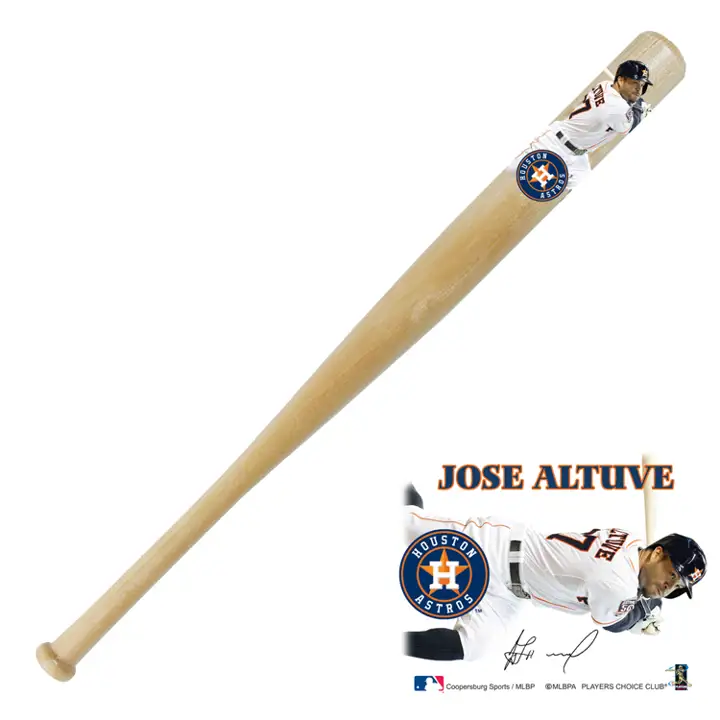 "Batte photo ASTROS 18" Joueur Jose Altuve beige"