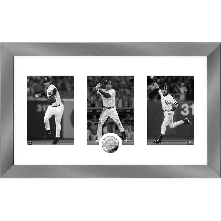 Yankees HOF Induction Art Déco Pièce d'argent Photo Mint Derek