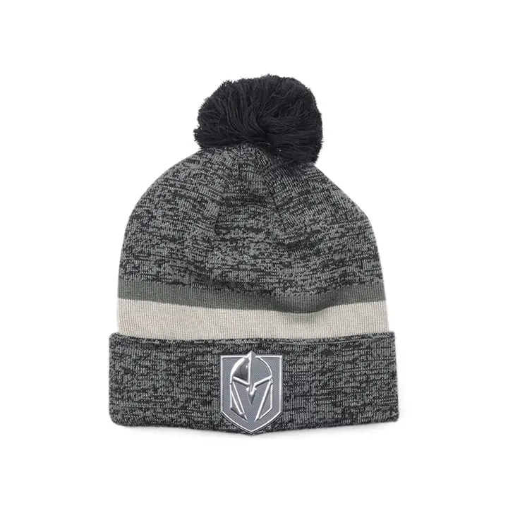 Vegas Golden Knights LNH Casquette en tricot chromé GRIS