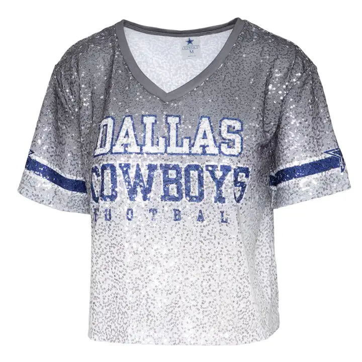 Maillot de mode Cadence de la NFL pour femme COWBOYS 20 gris
