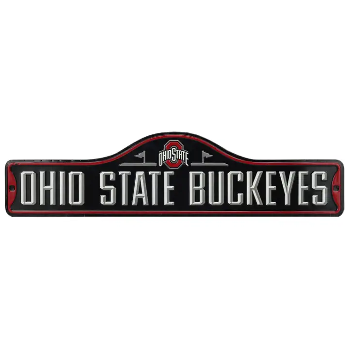 Enseigne métallique de rue Ohio State Team Ast