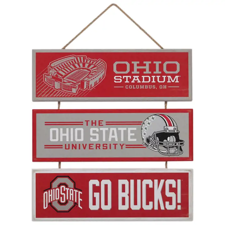 Panneau en bois « Ohio State Linked Team »