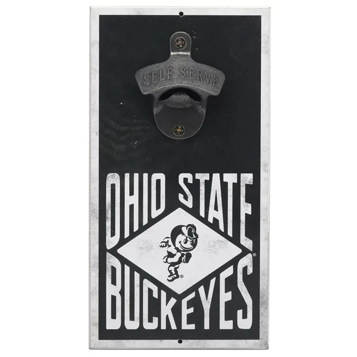 Ouvre-bouteille mural en bois, Ohio State Ast