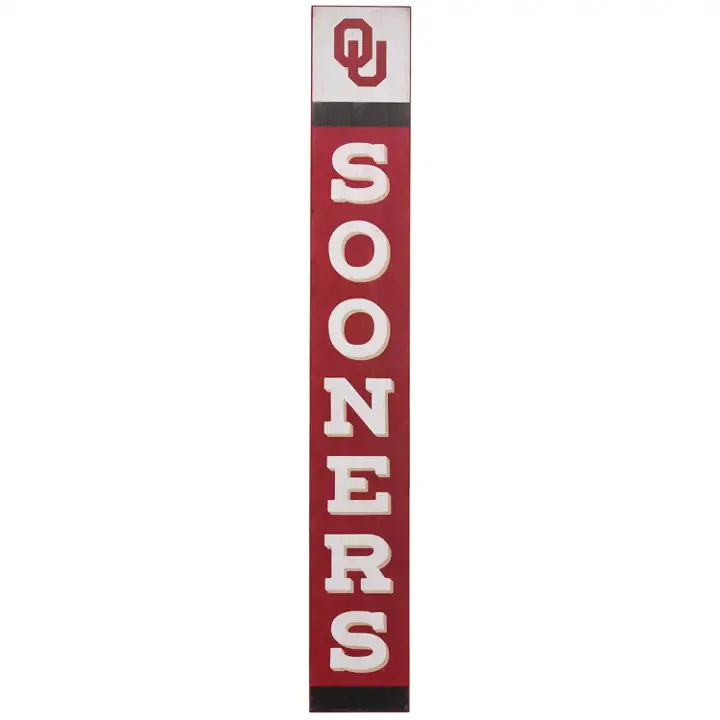 Panneau en bois vertical de l'équipe de l'Oklahoma Ast