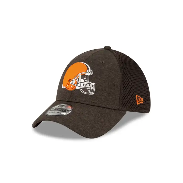 Casquette Cleveland Browns NFL Shadow Tech Rubber Neo 39Thirty marron
