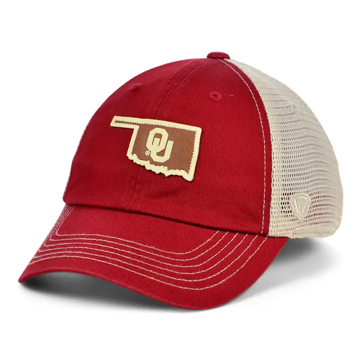 Casquette de camionneur Oklahoma Sooners NCAA Hidst écru/blanc