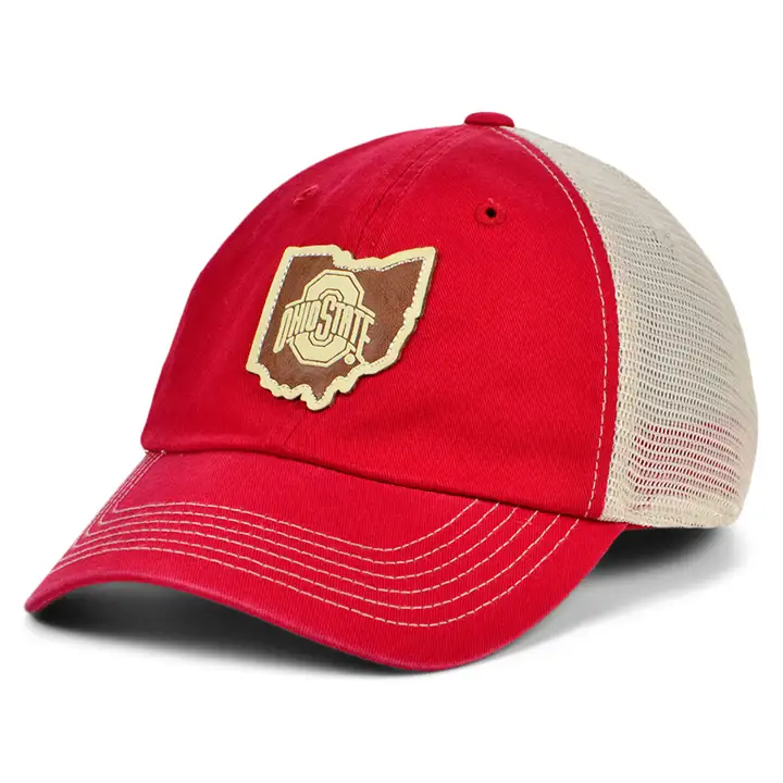 Ohio State Buckeyes NCAA Casquette filet rouge et blanche