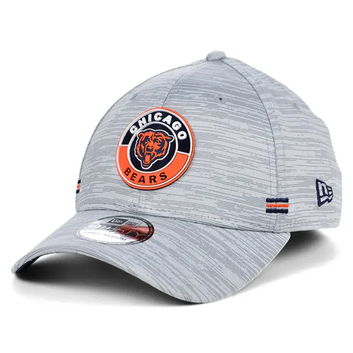 Chicago Bears 20 NFL OF Casquette de Terrain 39THIRTY Tête d'Ours GRISE