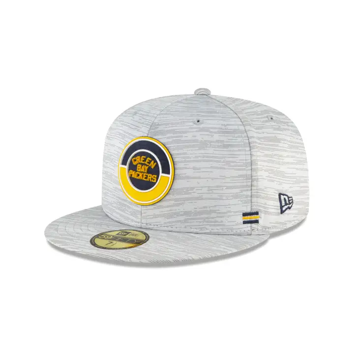 Green Bay Packers Casquette NFL OF Sideline 59FIFTY Classics GRIS