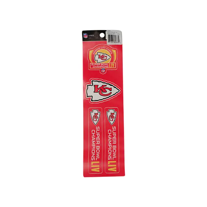 CHIEFS Champs Set d’autocollants - 4 pièces Ast