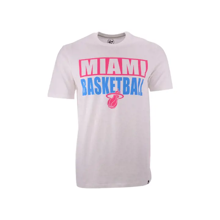 T-shirt HEAT NBA Compton Stack blanc