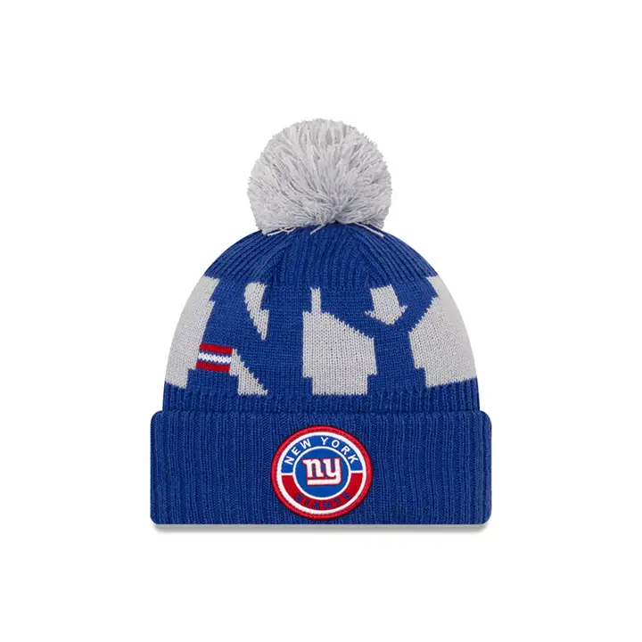 New York Giants 20 Bonnet de sport en tricot pour enfant GRY/RBL
