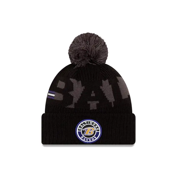 Baltimore Ravens Bonnet tricoté sport NFL 20 BLK/GRY