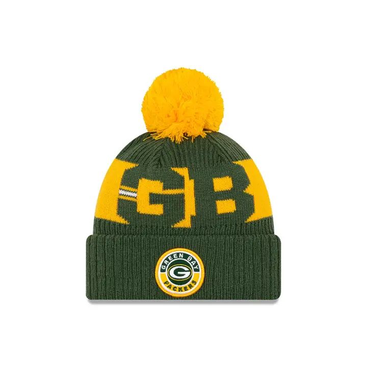 Green Bay Packers 20 Casquette sport tricotée JAU/VER
