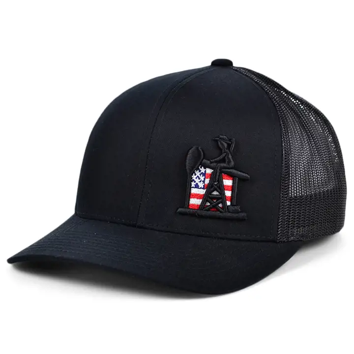 USA USA Drapeau Camion Citerne noir/noir