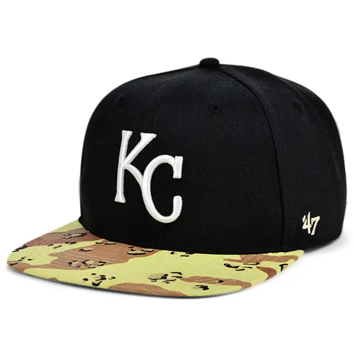 CASQUETTE SNAPBACK CAMOUFLAGE KANSAS CITY ROYALS MLB NOIR