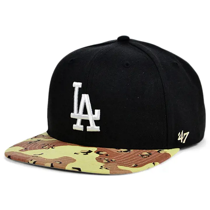 CASQUETTE SNAPBACK CAMO OPERATION MLB LOS ANGELES DODGERS NOIRE