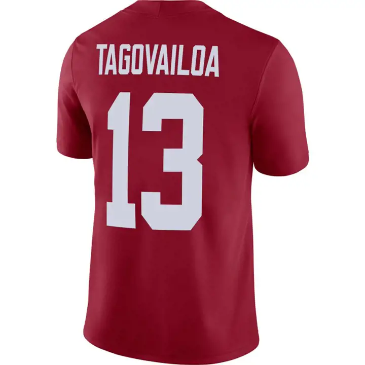 Maillot de match officiel NCAA Alabama Tua Tagovailoa CRIM