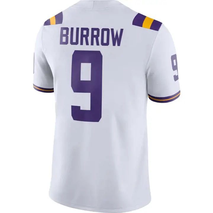 Maillot de match Joe Burrow LSU NCAA blanc