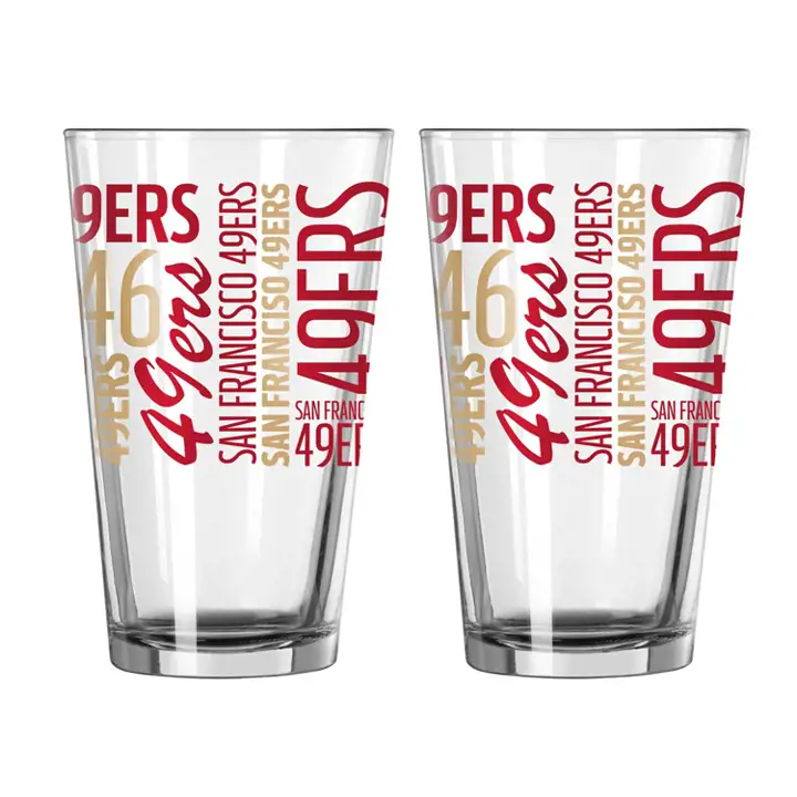 Chope San Francisco 49ers 16oz Spirit Etch