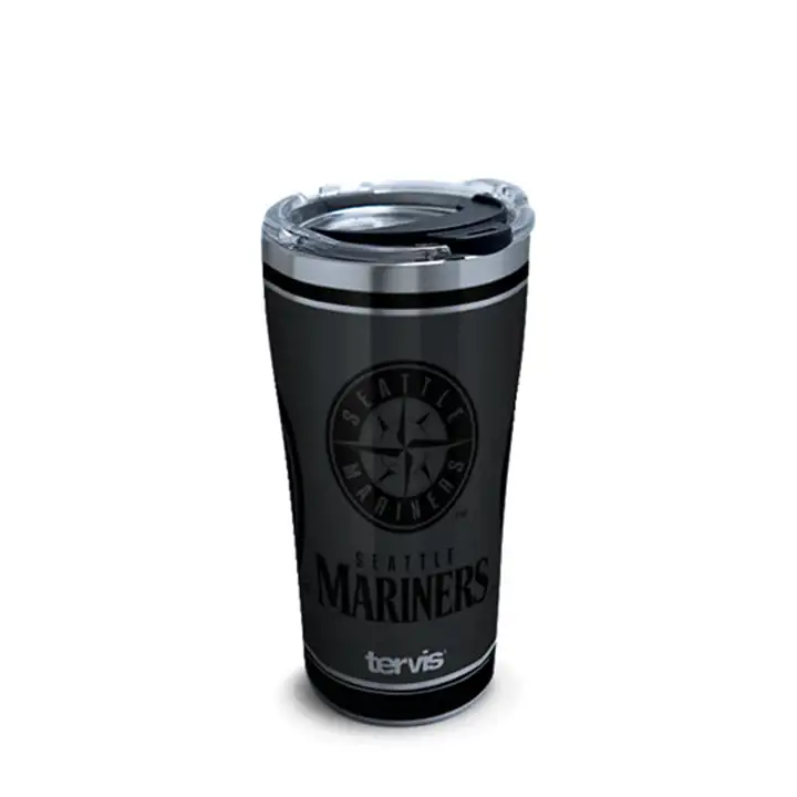 Gobelet en acier inoxydable noir 20 oz MLB des Mariners de Seattle