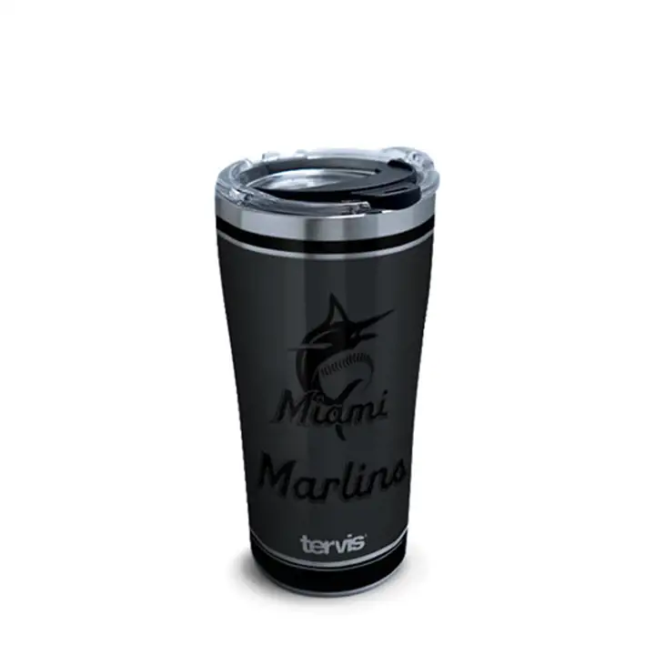 Miami Marlins 20oz MLB Noir Acier Inoxydable blk