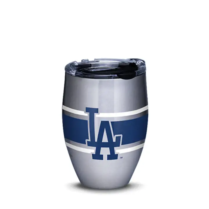 Gobelet Los Angeles Dodgers 12oz rayures en acier inoxydable noir