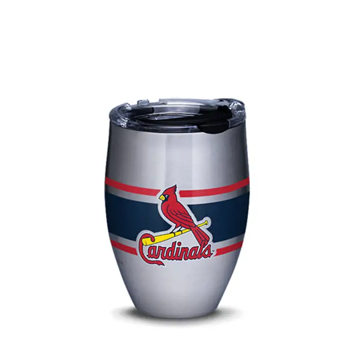 Gobelet en acier inoxydable St. Louis Cardinals 12oz rayé noir