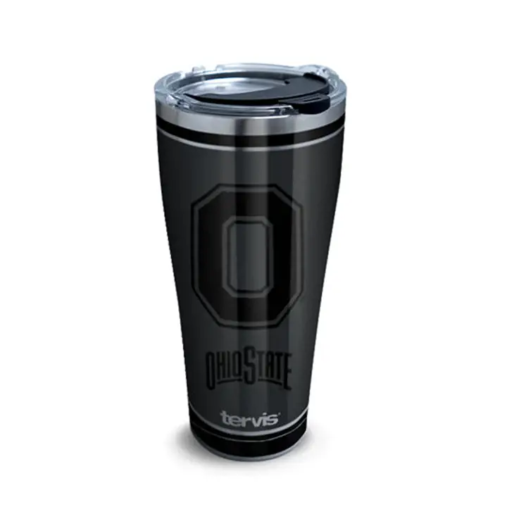 Ohio State Buckeyes Gobelet en acier inoxydable noir 30 oz NCAA