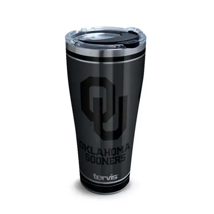 Oklahoma Sooners 30 oz NCAA Black Out Acier Inoxydable nwr