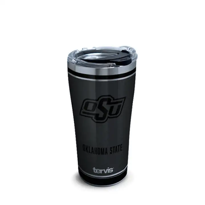 Bouteille isotherme en acier inoxydable noir 20oz NCAA Oklahoma State Cowboys