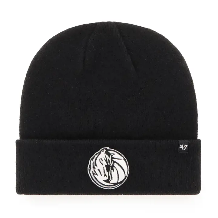 Dallas Mavericks NBA BDUB Bonnet tricoté n/b