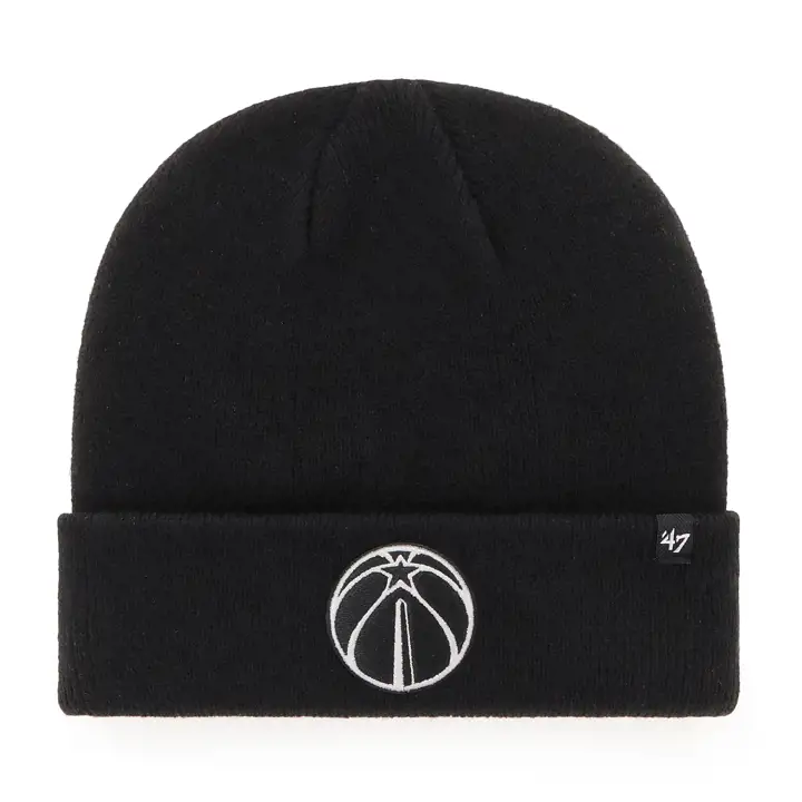 Bonnet tricoté Washington Wizards NBA BDUB, noir/blanc