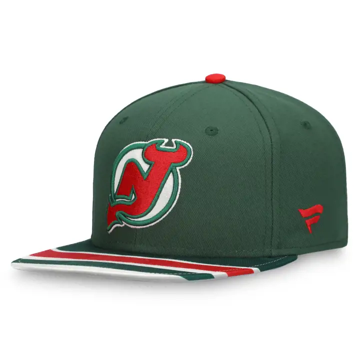Casquette Snapback Édition Spéciale NHL des New Jersey Devils VERTE